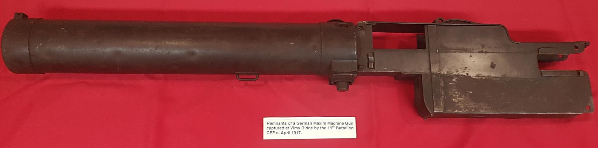 Remnants German MG 08 Machine Gun