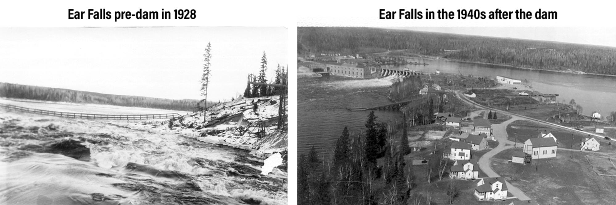 Ear Falls after Dam