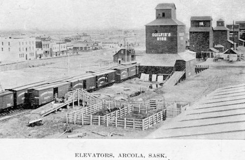 Grain Elevators Arcola Sask 1906