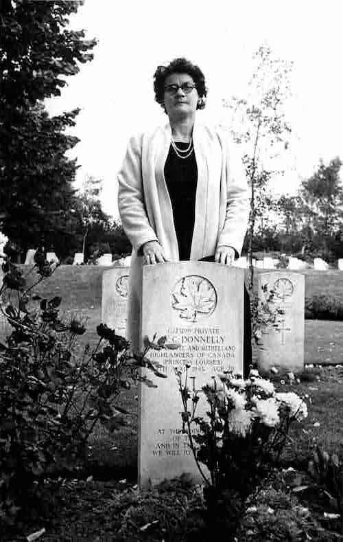 Hilda at Grave Sept 1965