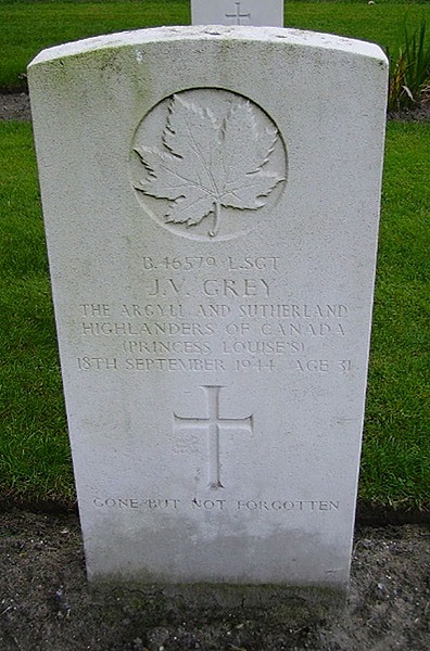 LSgt Jess Victor Grey gravestone Zelzate
