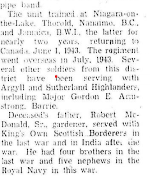 Obituary Part 2 Barrie Examiner