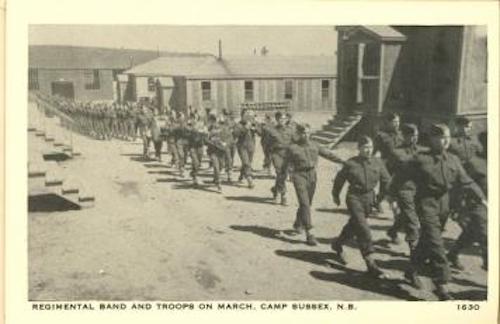 Soldiers on Parade Camp Sussex