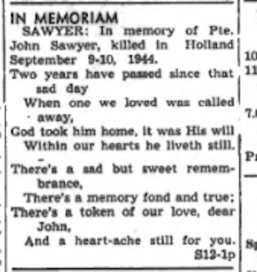 In Memoriam Huntsville September 1946